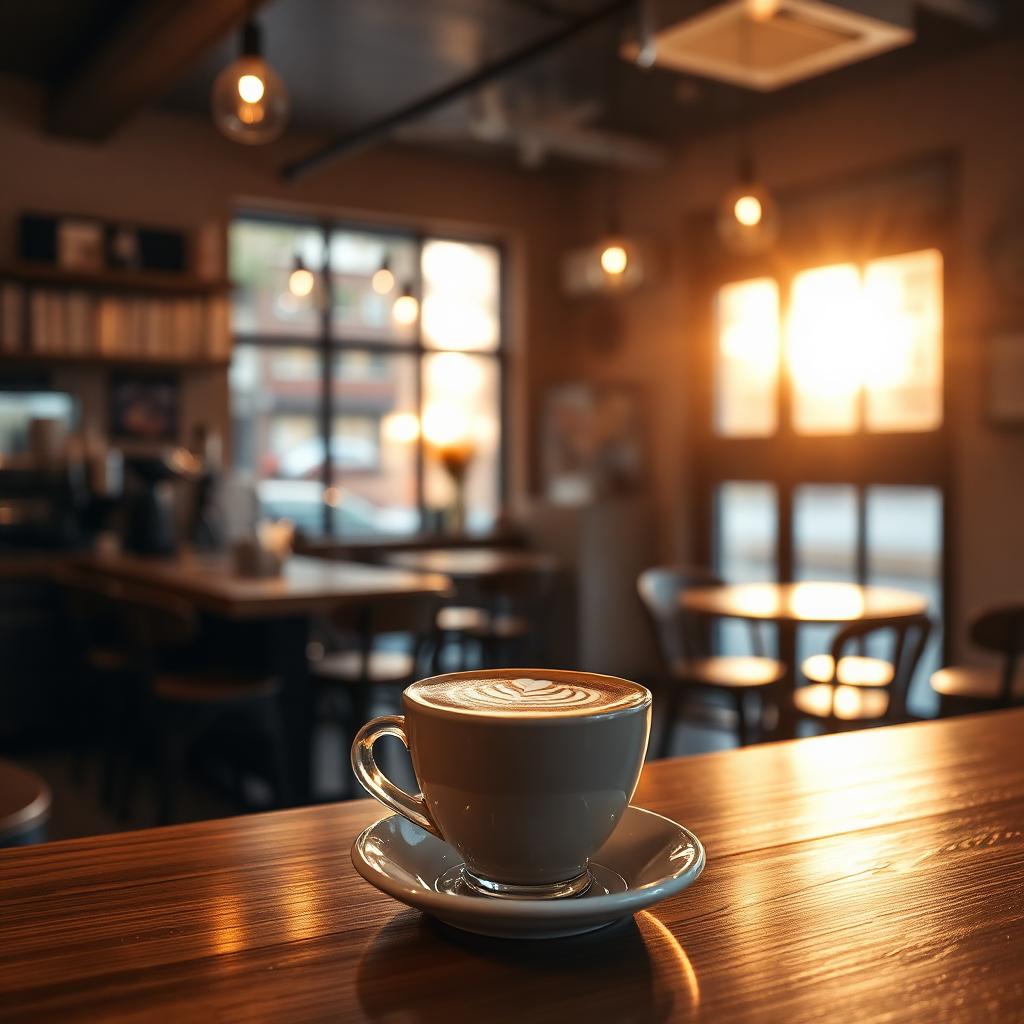 Local café ambience